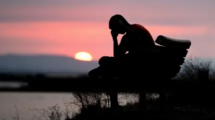 Depressed lonely boy wallpaper image for profile backgrounds