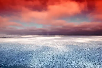 Beach and sky image near Canada in the ocean