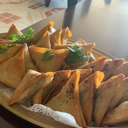 Triangle Samosa with Yufka Dough Photo