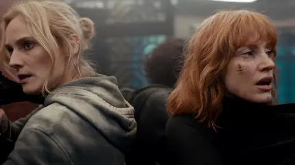 The 355 movie image of cast in action-packed scenes