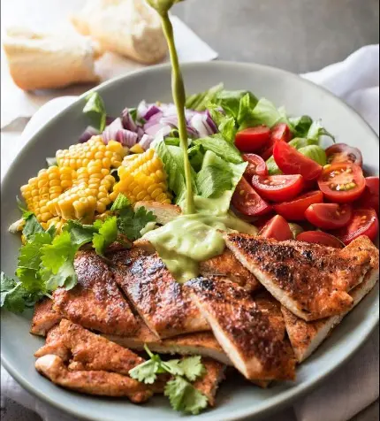 Delicious diet salad with special sauce and unmatched quality
