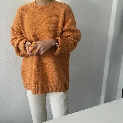 Orange dress picture for mysterious unknown profiles