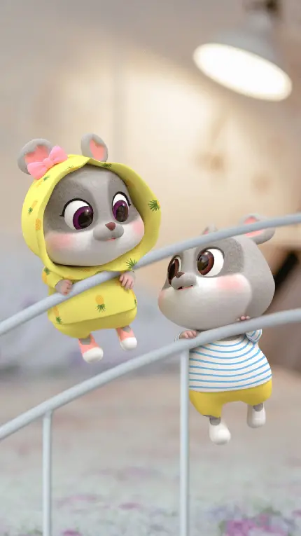 Funny Puppet Cartoon Wallpaper With Whimsical Characters