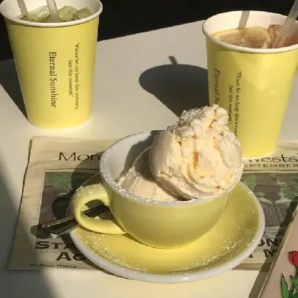 High-quality yellow photo for Instagram and Telegram profiles