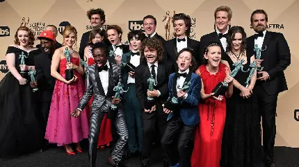 Stranger Things Cast Awards HD Photo Premium
