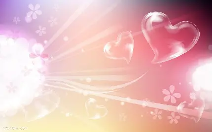 Dreamy Bubble Hearts Wallpaper for Mobile - Soft and Beautiful