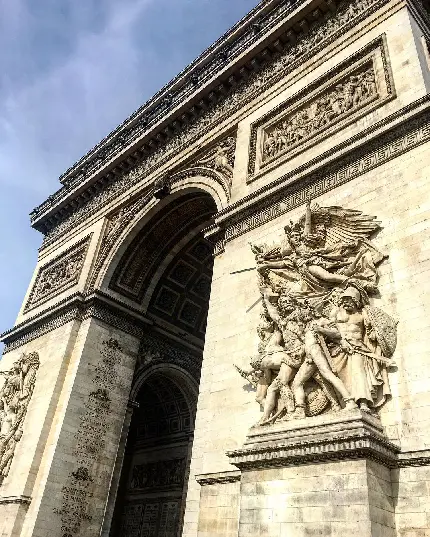High Quality Photo Of Arc De Triomphe Four Artistic Sculptures