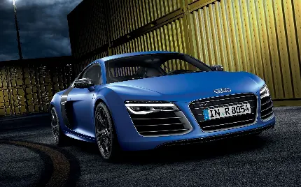 2K quality blue Audi R8 photos