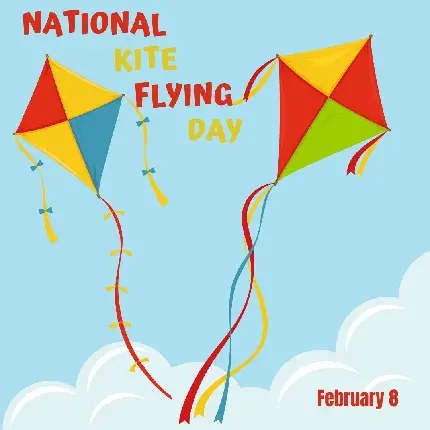 World Kite Day Text Photo for February 8 Celebration
