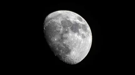 Close up moon wallpaper with detailed lunar surface features