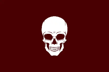 Skull Wallpaper with Red Background - Edgy Design
