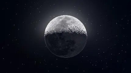 Full moon with stars wallpaper beautiful celestial view
