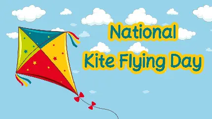 Download International Kite Day Text Photo in Premium Quality