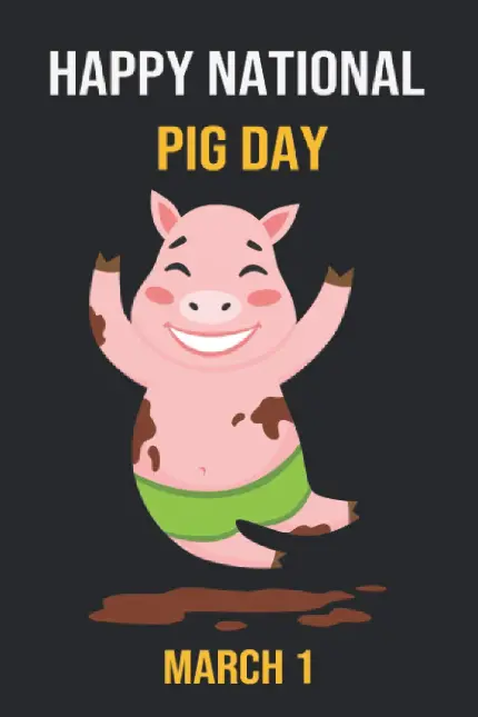 World Pig Day Text Photo for Social Media Profiles HD