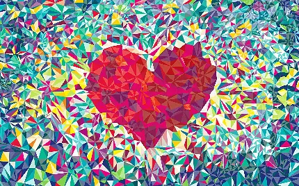 Geometric Heart for Unique Profiles - Stylish and Modern