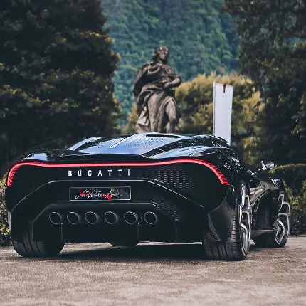 Black Bugatti La Voiture Noire Background Image