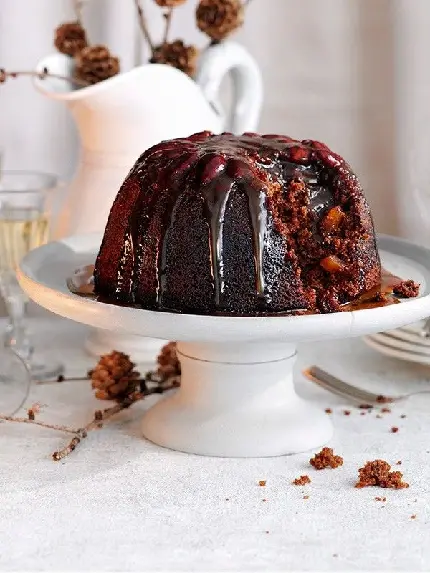 Fake plum pudding photo for profile on International Plum Pudding Day