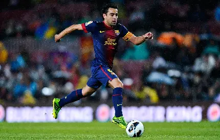 Xavi Hernandez playmaker for Barcelona and Spain