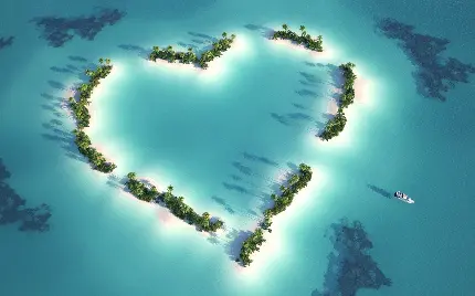 Heart-Shaped Sea Trees Wallpapers and Background Images