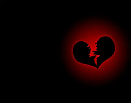 Download cute sad broken black heart image for profiles