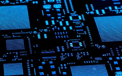Printed Circuit Board with Microchips Windows Wallpaper