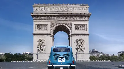 Arc de Triomphe Monument in Paris France