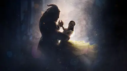 Full HD image from the attractive Beauty and the Beast cartoon