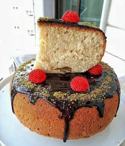 Simple homemade cake without oven photo