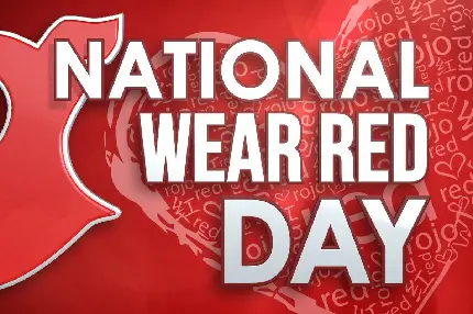 Wear Red Day Text Photo for Heart Disease Awareness