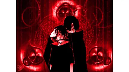 High Quality Black and Red Anime Wallpaper for Devices