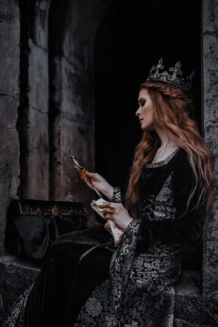 Ultra HD wallpaper of scary wild killer princess