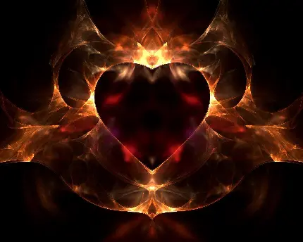 Luxury golden romantic heart wallpaper with superb quality