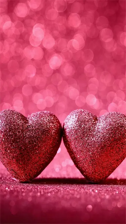 Glitter couple heart photo for wallpaper in high quality