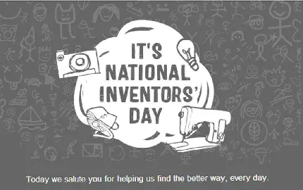 World Inventors Day quote photo for social media profile
