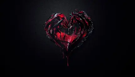Striking bloody black heart image in superb quality HD