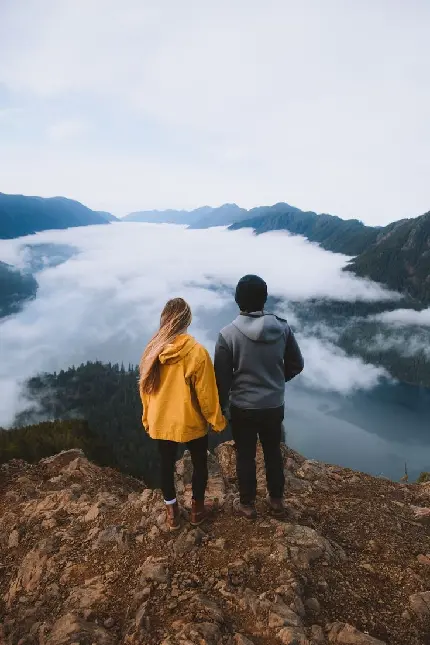 Romantic couple husband and wife profile picture in high quality