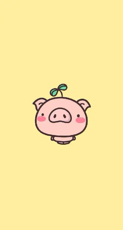 Cartoon Pink Pig Fantasy Wallpaper for Social Media