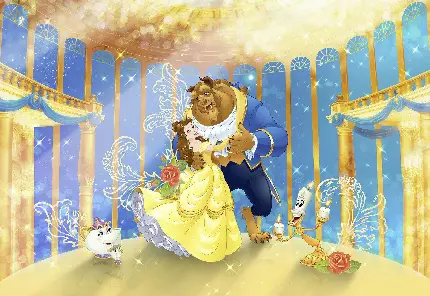 High quality Beauty and the Beast cartoon image