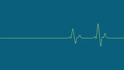 Blue heartbeat pattern background for desktop ultra HD quality