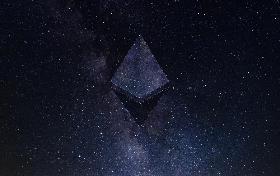 Ethereum ETH galaxy photo for wallpaper Tablet