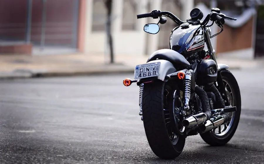 Photo of a beautiful motorcycle with a classic design