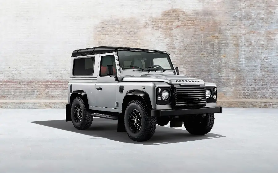 Photo of Land Rover Defender SUV in gray color