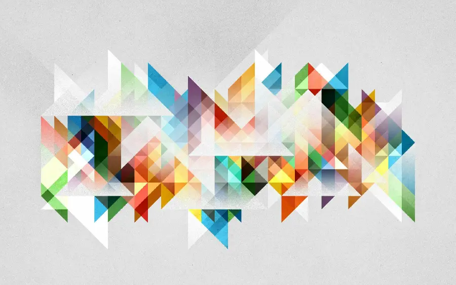 Wallpaper with bright and transparent colors