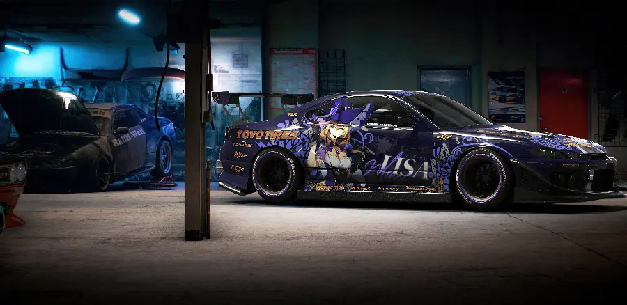 Photo of Nissan racing car in HD quality