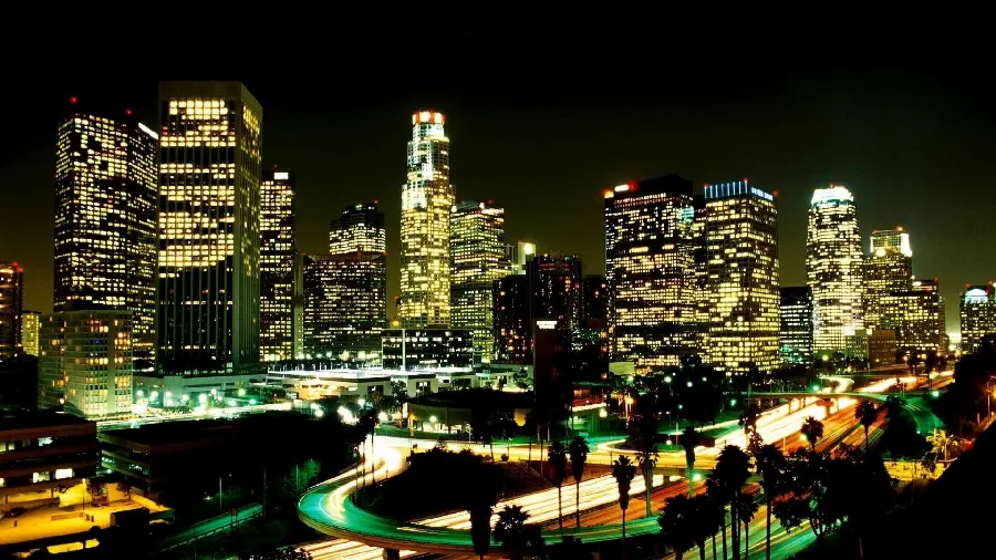 L.A. City Lights Wallpaper HD Quality