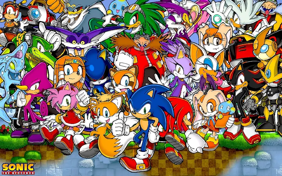 Sonic game wallpaper with HD quality and special color combination for computer