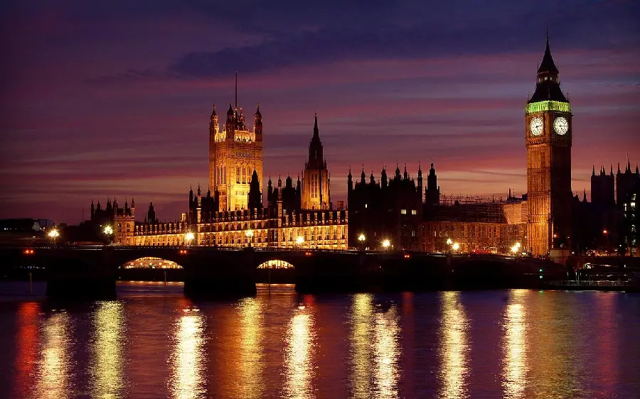 Photo of the city of London, the largest and most populous city in England