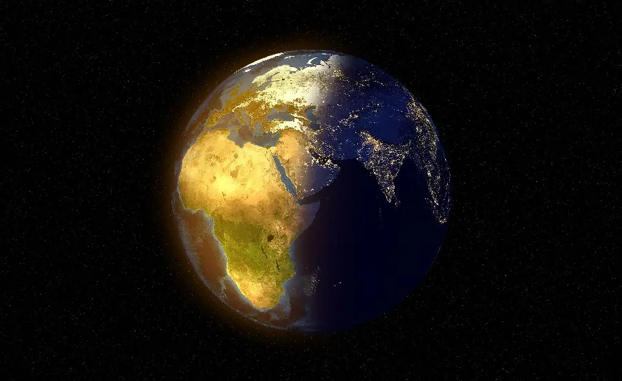 Download cool photo of the half-lit Earth in the highest quality for your desktop