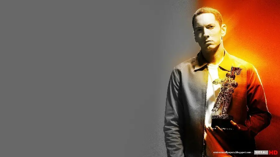 Photo of Eminem, the famous American singer, actor and producer