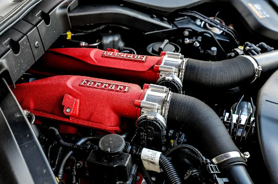 Ferrari car engine photo for car enthusiasts and car lovers profiles